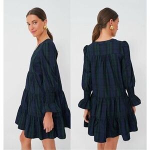 NWT Pomander Place Blackwatch Kenzo Plaid Mini Dress, XS $198